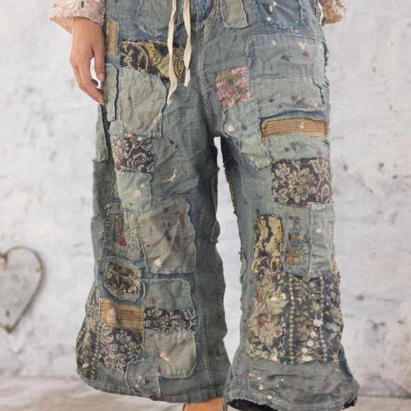 Bohemian Patchwork Pants by Magnolia Pearl - Picture 11 of 12